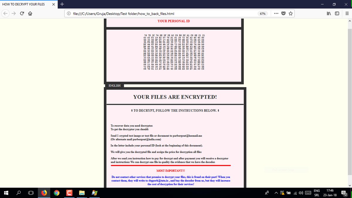 Sam Sam Ransomware Note The Week in Ransomware - January 26th 2018 - SamSam & Hack Attacks